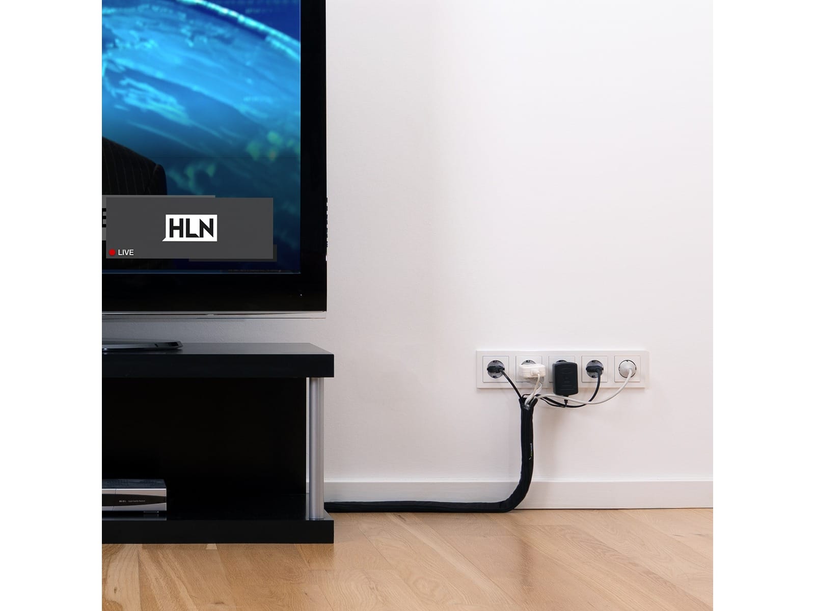 StayWired Pro Flex Kabelmantel schwarz