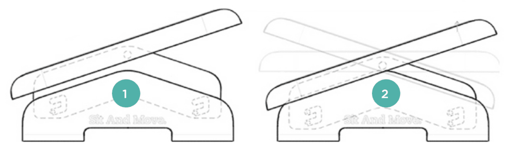 Sit And Move ergonomisch verstellbare Fußstütze