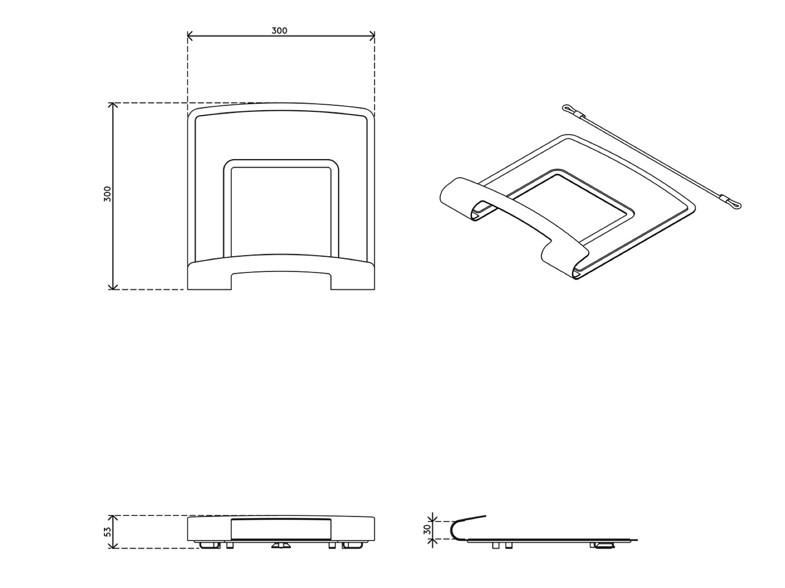 Viewlite Laptop-Ständer 040 Größen