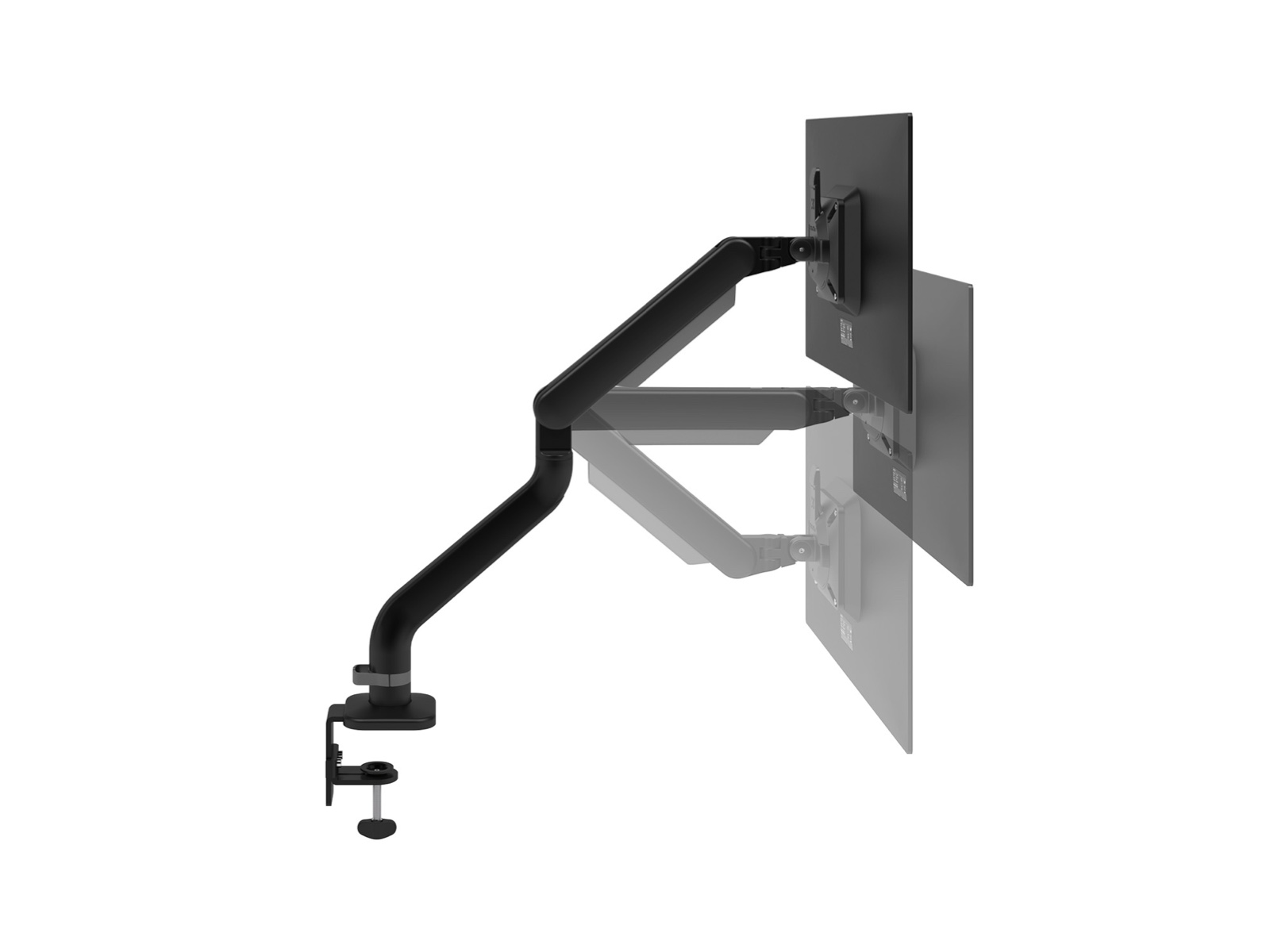 Dataflex Viewprime plus Monitorarm - Schreibtisch 113 schwarz - Bild 2