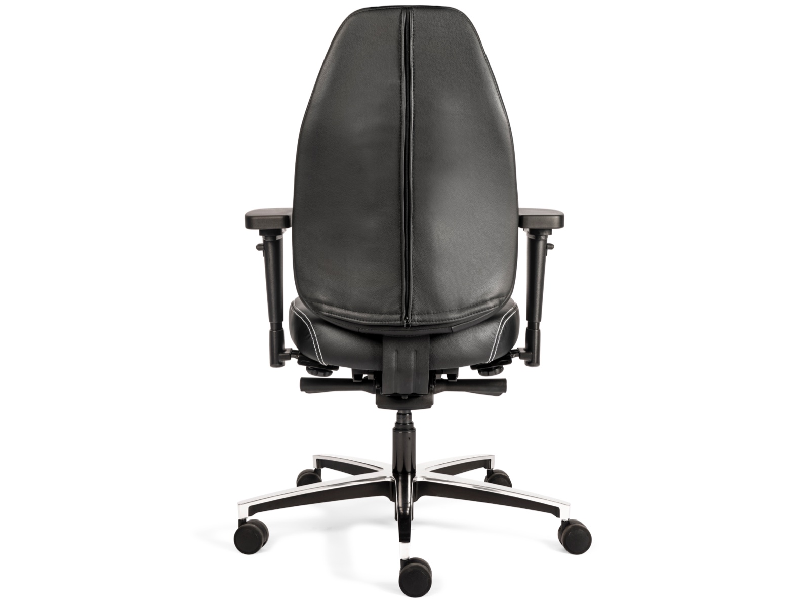 Therapod X schwarzer ergonomischer Bürostuhl aus Leder - Bild 6