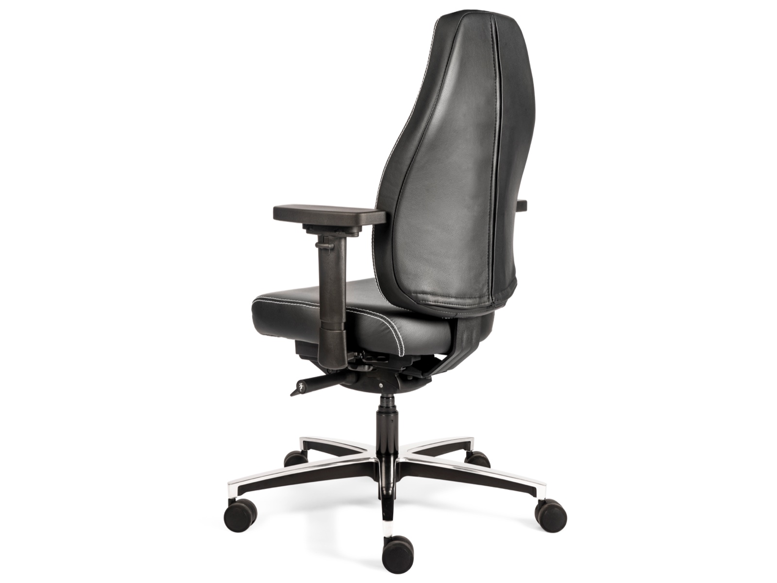 Therapod X schwarzer ergonomischer Bürostuhl aus Leder - Bild 5